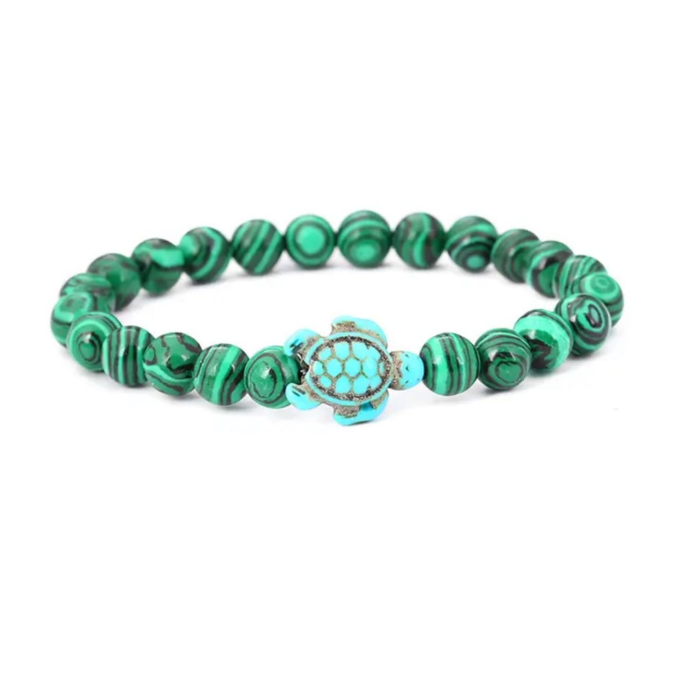 Sea Turtle Bracelet Turquoise Handmade Natural Stone Bracelet Summer jewelry